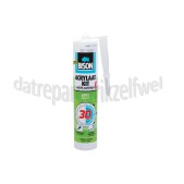Foto van Bison Lijm Acrylaatkit 30 minuten, 300 ml, wit Afdichten 