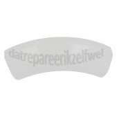 Foto van Deurgreep gebogen, wit WTE8671, WTE84170 