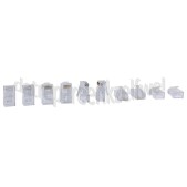 Foto van Netwerk Stekker Modulaire Stekker RJ45 8p8c Transparant, 10 stuks 