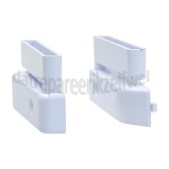 Foto van Inventum Scharnier Scharnierset, wit AKO6002WIT01, AKO6012WIT01 