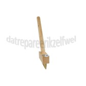 Foto van Benson Borstel Voegenstaalborstel met steel 30cm 3 rijen messing borstels 