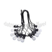Foto van Calex Ledlamp Rustiek LED Partylights, 10 meter 100-240V 10 lamps ST45, Helder 