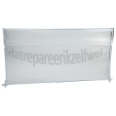 Foto van Whirlpool Frontpaneel Front, klep bovenste vriesvak transparant GKN182A2, GKN2283A2, GKN2283A2, WVA35632NFW 