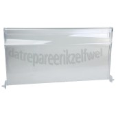 Foto van Whirlpool Frontpaneel Front, klep bovenste vriesvak transparant GKN182A2, GKN2283A2, GKN2283A2, WVA35632NFW 