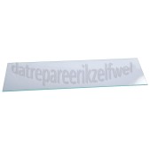 Foto van Pelgrim Glasplaat Dampscherm 482x137mm MSL600RVSP02, SLK600KORP02 