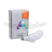 Foto van Ledvance Ledlamp Smart+ Wifi Classic A75 Multicolour Multipack 3 stuks E27, 9,5W, 2700K-6500K, Dimbaar 
