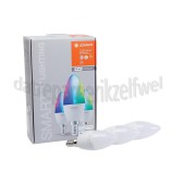 Foto van Ledvance Ledlamp Smart+ Wifi Classic Kaarslamp Multicolour 3 Pack E14, 5W, 2700K-6500K, Dimbaar 