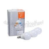 Foto van Ledvance Ledlamp Smart+ Wifi Classic P40 Kogellamp Tunable White 3 Pack E14, 5W, 2700K-6500K, Dimbaar 