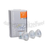 Foto van Ledvance Ledlamp Smart+ Wifi Spot Reflectorlamp Multipack 3 stuks GU10, 5W, 2700K, Dimbaar 