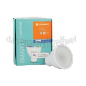 Foto van Ledvance Ledlamp Smart+ Bluetooth Spot Reflectorlamp Multicolour GU10, 5W, 2700K-6500K, Dimbaar 