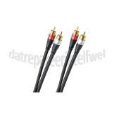 Foto van Oehlbach Tulp Kabel Excellence Audio RCA kabel Vergulde connectoren, 1 meter 