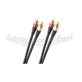 Foto van Oehlbach Tulp Kabel Excellence Audio RCA kabel Vergulde connectoren, 3 meter 