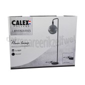 Foto van Calex Lamphouder U-Line Vloerlamp, Zwart Met schakelaar 