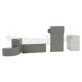 Foto van Samsung Installatiekit Afdekkap scharnier, links boven RB37J5029SS, RB37J5329SS 