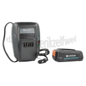 Foto van Gardena Accu Startset, snellader en 2,5Ah accu Power For All gereedschappen 