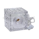 Foto van Calex Lamphouder Tafelarmatuur, glas, helder E27 