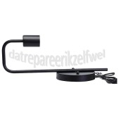 Foto van Calex Lamphouder Wandarmatuur Zwart E27 