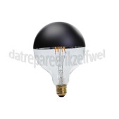 Foto van Calex Ledlamp LED G125 Kopspiegel Zwart E27 4W 200Lm 1800K Dimbaar 