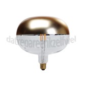 Foto van Calex Ledlamp LED XXL Cobble Top Kopspiegel Goud E27 6W 360Lm 1800K Dimbaar 