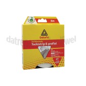 Foto van Deltafix Tochtstrip E profiel zelfklevend 6M 9x4mm wit 