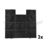 Foto van Inventum Filter Koolstoffilter, 3 stuks AKP9000, AKE9004, AKB9004, 