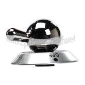 Foto van Knop Ilve G3401008, RVS/zwart, gasknop G340/10/08, VPNR93AN, P80MP 