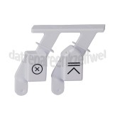Foto van Hotpoint Knop Knoppenset, rechts WMTF622HEU, WMTL502LEU, WMTL602LIL 