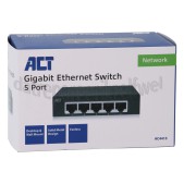 Foto van ACT Switch netwerk 1000mbps 5 poorten 