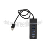 Foto van ACT Hub 4 Poorts USB Hub USB 3.0, Zwart 