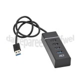 Foto van ACT Hub 4 Poorts USB Hub USB 3.0, Zwart 