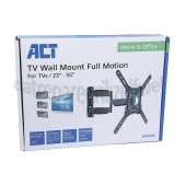 Foto van ACT Muursteun Turn TV Wandsteun L, 3 draaipunten Schermformaat 23 t/m 55 inch, 35kg 