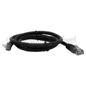 Foto van ACT UTP/Netwerk kabel UTP CAT6E Netwerkkabel, RJ45 Male - RJ45 Male Zwart, Full Copper, AWG24, Gold Plated, 0,9 meter 