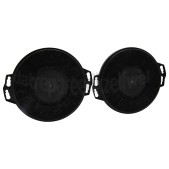 Foto van Pelgrim Filter Koolstoffilter, 2 stuks OWA305RVS, OWA206RVS, OWA206WIT 