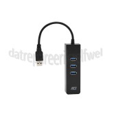 Foto van ACT Hub 3 Poorts USB Hub met Gigabit netwerkpoort USB 3.1 Gen1 