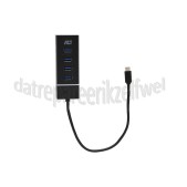 Foto van ACT Hub 4 Poorts USB Hub USB Type-C 3.1, Zwart 