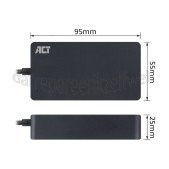 Foto van ACT Adapter Laptoplader 65W Universeel, USB Type-C 