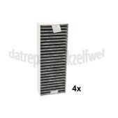 Foto van Siemens Filter Koolstoffilter, 4 stuks ED707FQ25E, ED807FQ25E, EX877LX67E 