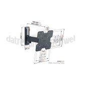 Foto van Vogel's Muursteun Full Motion Small TVM3225 Zwart 19 tot 43 inch 