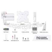 Foto van Vogel's Muursteun Full Motion+ Small TVM3245 Wit 19 tot 43 inch 