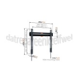 Foto van Vogel's Muursteun Fixed Medium TVM3405 Zwart 32 tot 77 inch 