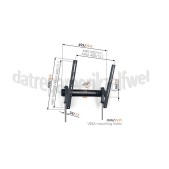 Foto van Vogel's Muursteun Tilt Medium TVM3415 Zwart 32 tot 65 inch 