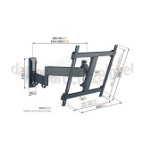 Foto van Vogel's Muursteun Full Motion+ Medium TVM3445 Zwart 32 tot 65 inch 