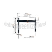 Foto van Vogel's Muursteun Fixed Large TVM3605 Zwart 40 tot 100 inch 
