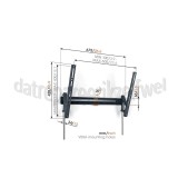 Foto van Vogel's Muursteun Tilt Large TVM3615 Zwart 40 tot 77 inch 