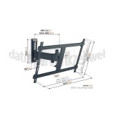 Foto van Vogel's Muursteun Full Motion Large TVM3625 Zwart 40 tot 77 inch 