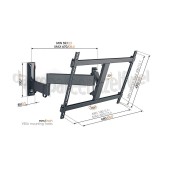 Foto van Vogel's Muursteun Full Motion+ Large TVM3645 Zwart 40 tot 77 inch 
