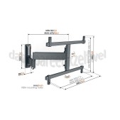 Foto van Vogel's Muursteun Full Motion+ Large Oled TVM3665 Zwart 40 tot 77 inch 