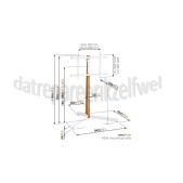 Foto van Vogel's Standaard Vloerstandaard Eiken Wit TVS3695 40 tot 77 inch 