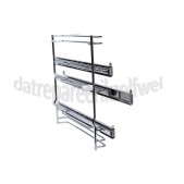 Foto van Bosch Rail Telescopische rails, links HBA23BN61, HB65GB540F, HB11AB520 