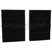 Foto van Bosch Filter Koolstoffilter, 2 stuks LC70650, LC70950, DKE675A 